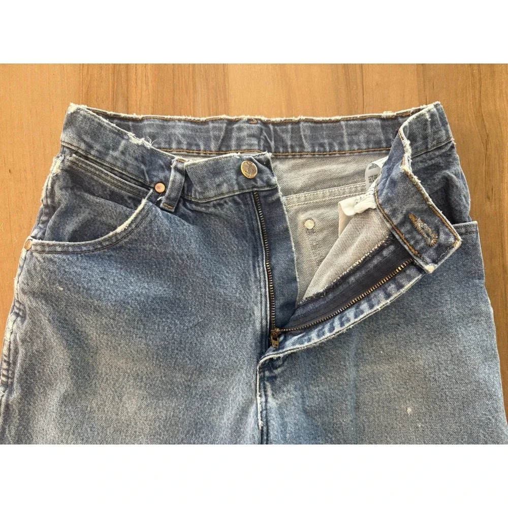 Wrangler 1013MWZ Slim Cowboy Cut Jeans Light Blue Distressed Farm Worn 28x30